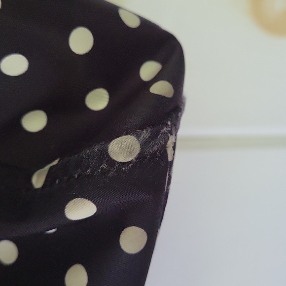 Kate Spade Loden Black Black White PolkaDot Detachable Strap Crossbody Bag - Picture 6 of 10